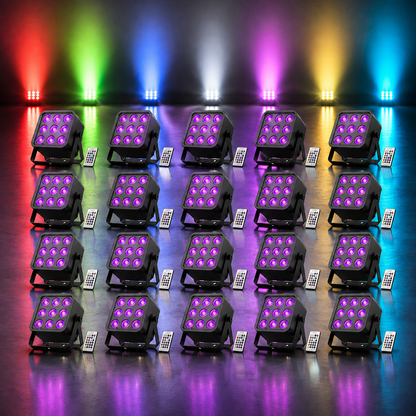 KTVLIGHTS 54W RGBWA+UV 6-in-1 DMX Rechargeable Stage Light-P25