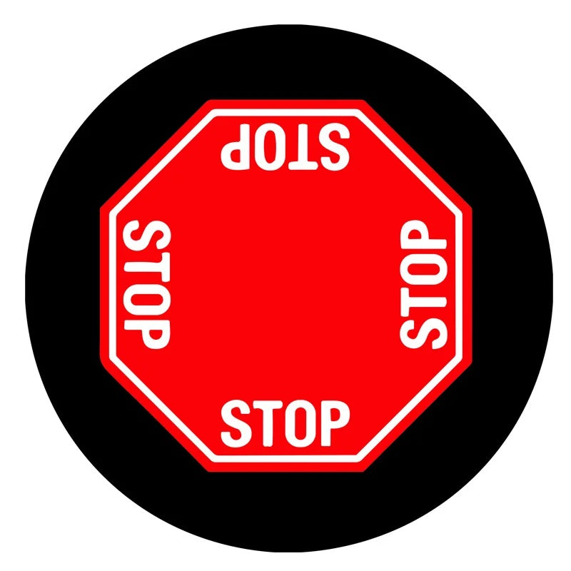 LED Stop Sign Gobo Projector for Warehouses & Job Sites-S31