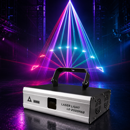 KTVLIGHTS 2W–3W RGB Animation Scanning Laser Light for DJ Stages-A6