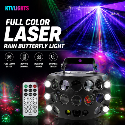 KTVLIGHTS RGB laser butterfly rain light is perfect for DJ parties-B23