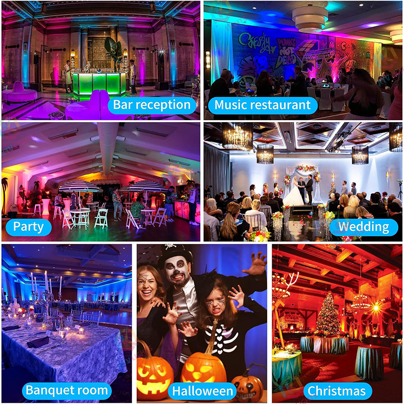 KTVLIGHTS 9x18W RGBW UV APP Waterproof LED PAR Light-P6