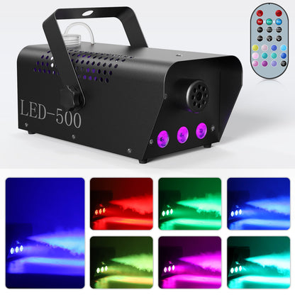 KTVLIGHTS 500W RGB Fog Machine with Remote Control-Y6