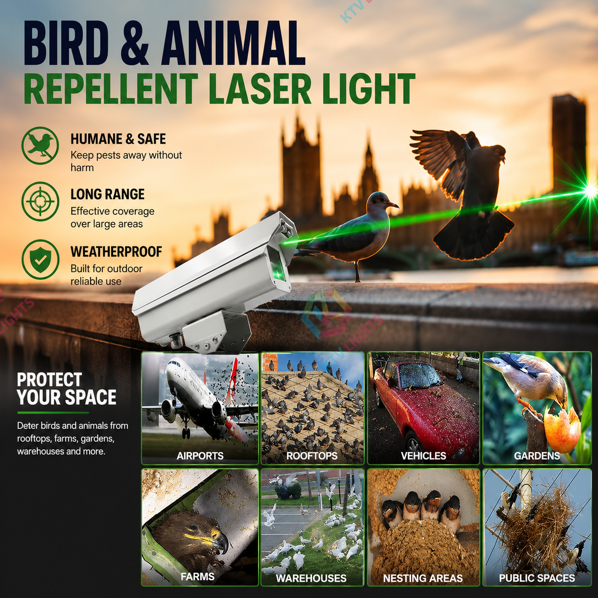 Programmable Outdoor Landmark Laser Light - B58