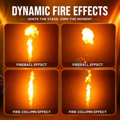 KTVLIGHTS 80W Dmx flame-throwing machine-H4
