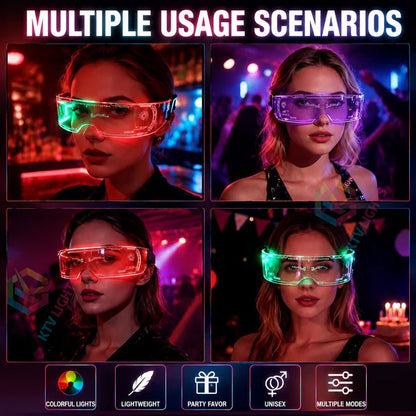 KTVLIGHTS LED Luminous Glasses for Rave Parties & Festivals-M3