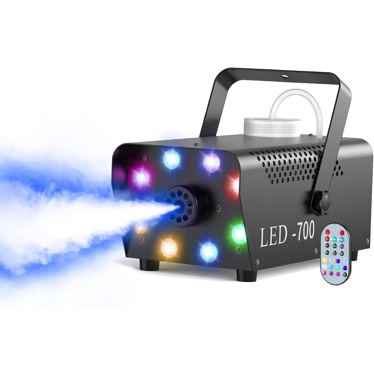 KTVLIGHTS 700W Fog Machine with 8 RGB LEDs & 14 Colors-Y16