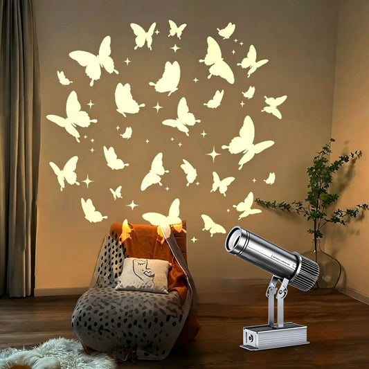 Animated Butterfly Projection Light with Custom Pattern Effects-S33