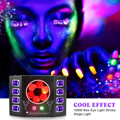 100W Bee Eye Strobe Stage Light 4-in-1 RGBW LED - C25