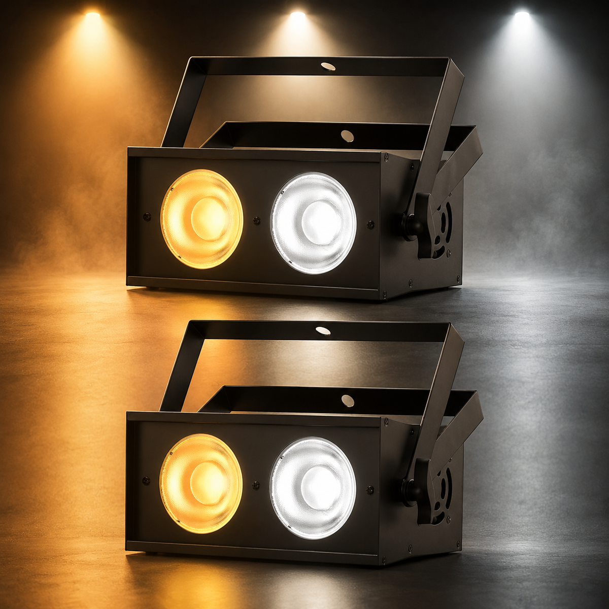 KTVLIGHTS 2x50W 2-in-1 Strobe Stage Light-P31
