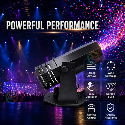 KTVLIGHTS 1500W Electric Confetti Machine for Stage Events-H9