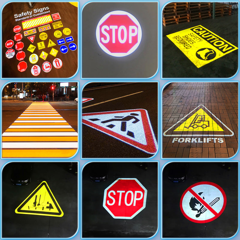 Industrial Warning Sign Projector Light - S3