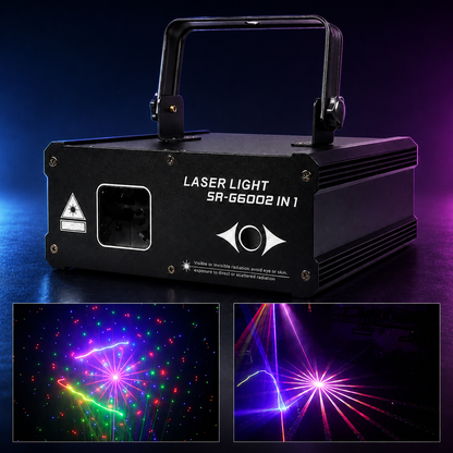 KTVLIGHTS RGB 2-in-1 Laser Beam and Line-Scan DMX Stage Light-B11