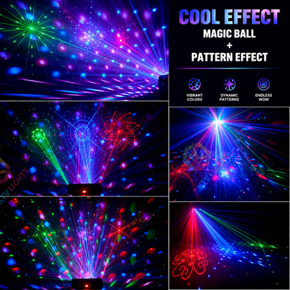 KTVLIGHTS 2026 Model 65W 6-in-1 RGB UV Beam Strobe DMX Stage Light-B36