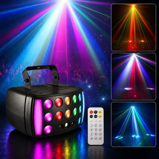 4-in-1 Party Butterfly Light, DJ Stage Light, DMX Light - C8
