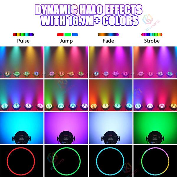 KTVLIGHTS 200W RGBW 4-in-1 Fanless Silent Stage Light-P56