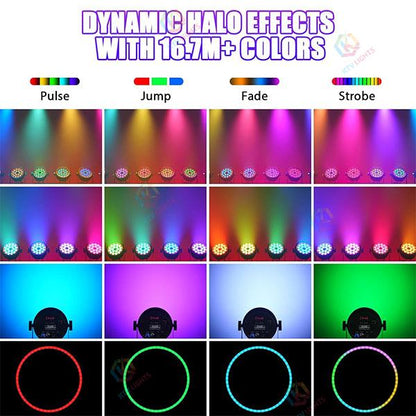 KTVLIGHTS 200W RGBW 4-in-1 Fanless Silent Stage Light-P56