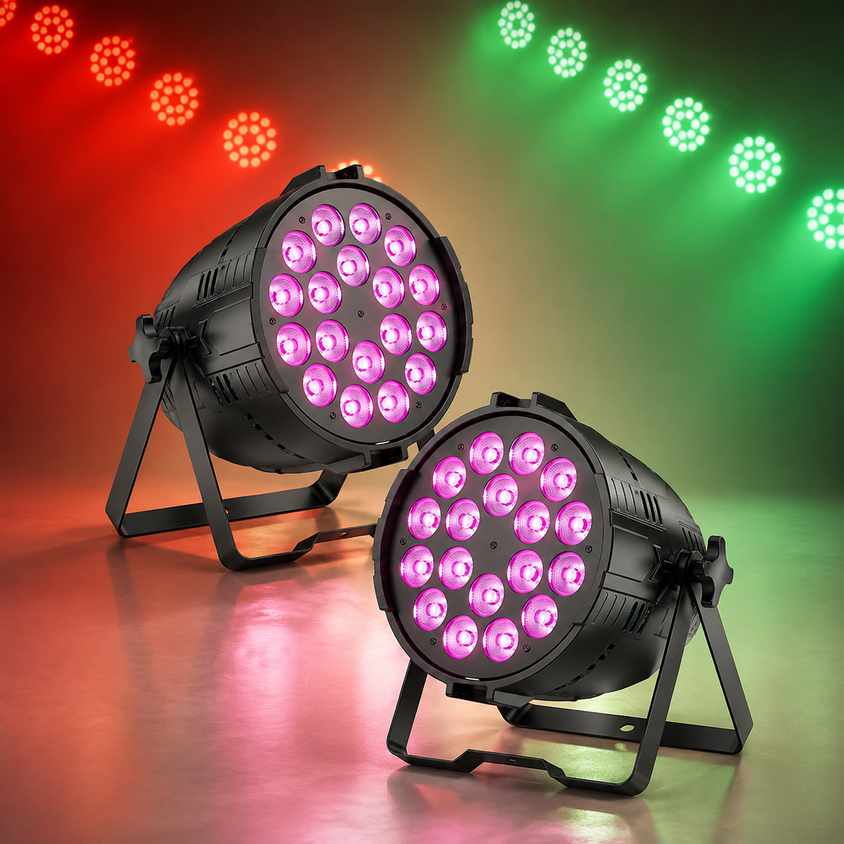 KTVLIGHTS 18x10W RGB 6-in-1 LED Stage PAR Light-P38