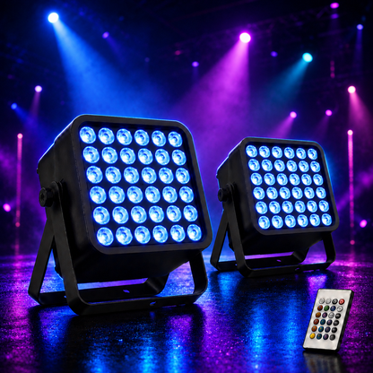 KTVLIGHTS 36-LED Wireless Rechargeable RGB 3-in-1 PAR Light-P47