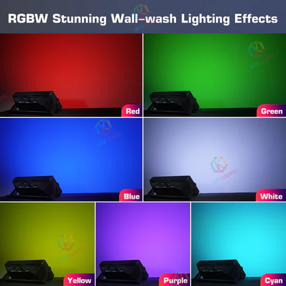 KTVLIGHTS 120W RGBW LED Wash Strobe Stage Light-X4