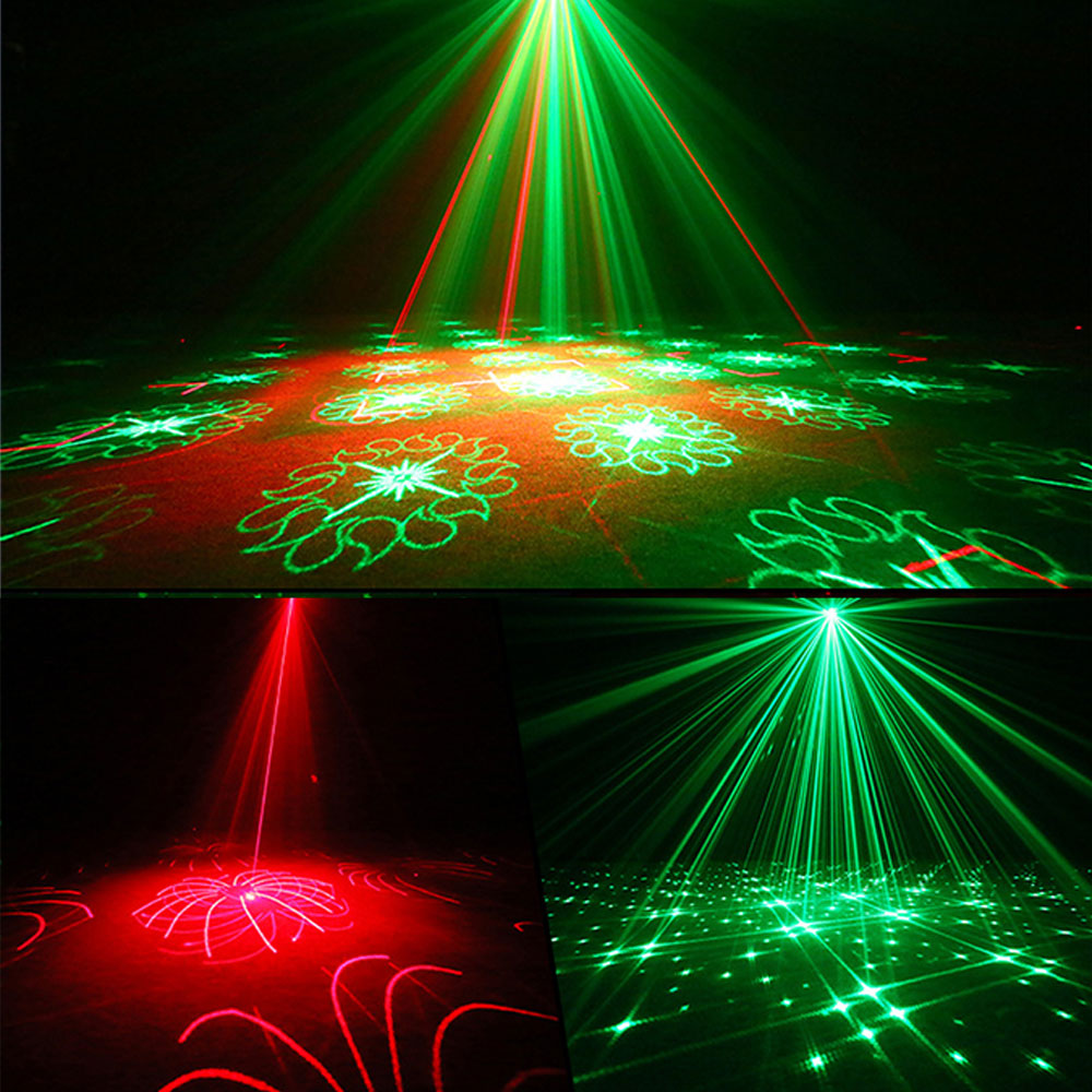 KTVLIGHTS RGBUV Laser Show Projector with 5 Effects for DJ Events-B48