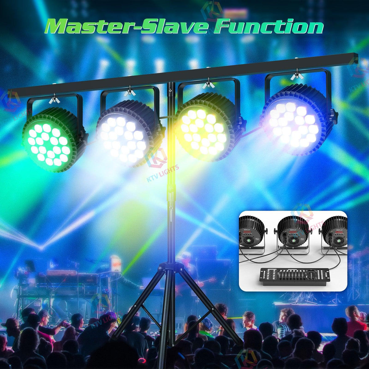 KTVLIGHTS 200W RGBW LED PAR Stage Light-P4