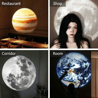 Customizable Moon Projector Lamp - S4