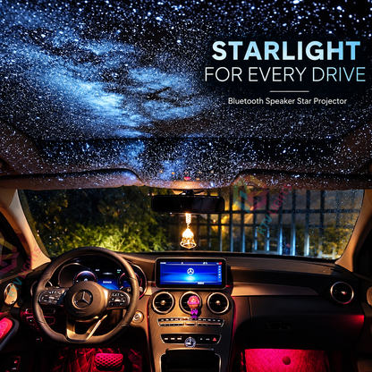 KTVLIGHTS Bluetooth Speaker Galaxy Star Projector-S57