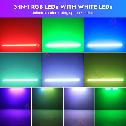 KTVLIGHTS 100W 336-LED RGB IP65 Waterproof Wall Washer-X18