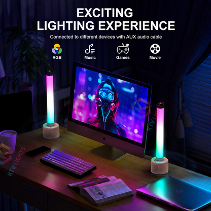 KTVLIGHTS 10W RGBW Bluetooth Stereo Speaker & Music Sync Mood Light