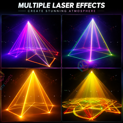 KTVLIGHTS RGB laser pattern lights, suitable for DJ parties and stage performances-A10