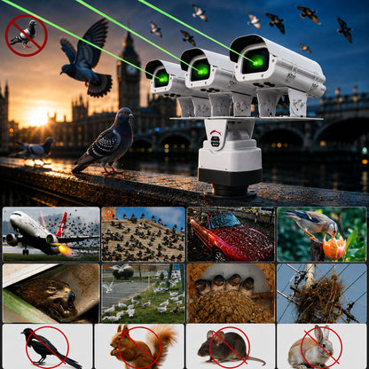 Programmable Three-Head Bird and Animal Repellent Laser Light - B46