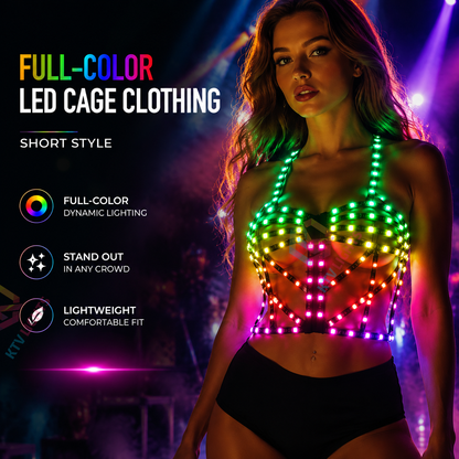 KTVLIGHTS Full Color LED Cage Clothing for Rave & Festivals-M13