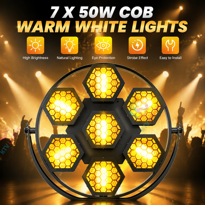 KTVLIGHTS 200W RGB COB LED Retro Strobe Light-F1