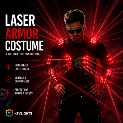 KTVLIGHTS Red Laser Armor Costume For Epic Party Looks-M29