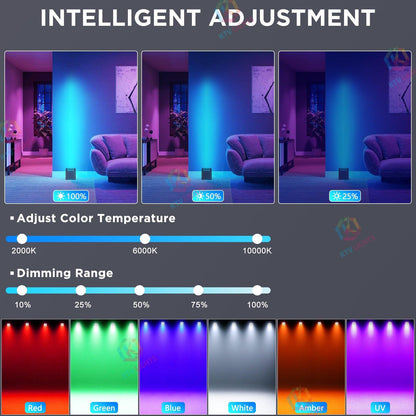 KTVLIGHTS 9x18W RGBW UV APP Waterproof LED PAR Light-P6