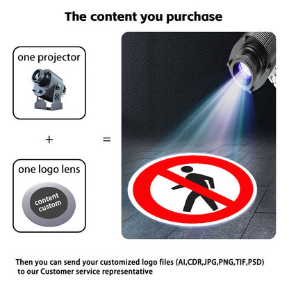 Industrial Warning Sign Projector Light - S3