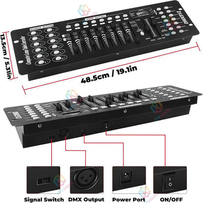 KTVLIGHTS 192-Channel DMX512 Stage Lighting Controller-D2