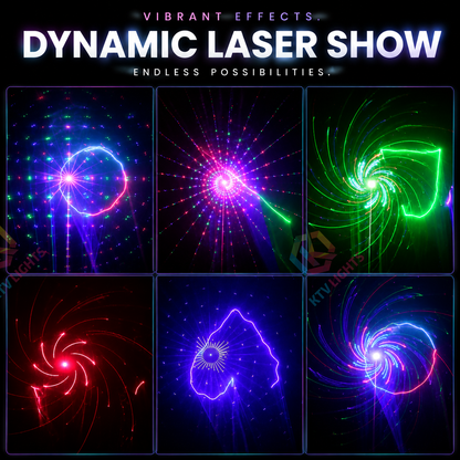 KTVLIGHTS RGB 2-in-1 Laser Beam and Line-Scan DMX Stage Light-B11