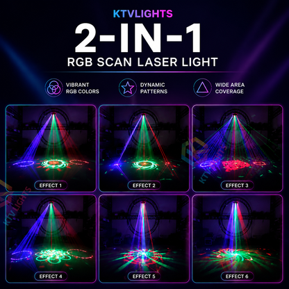 KTVLIGHTS RGB DJ laser light suitable for nightclubs, parties, and weddings-B22