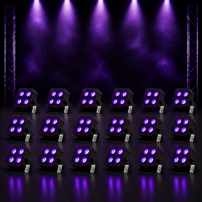 KTVLIGHTS 72W RGBWA UV APP Rechargeable LED PAR Light-P13