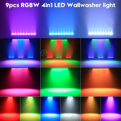 KTVLIGHTS 36W 9-LED RGBW 4-in-1 Wall Washer-X9