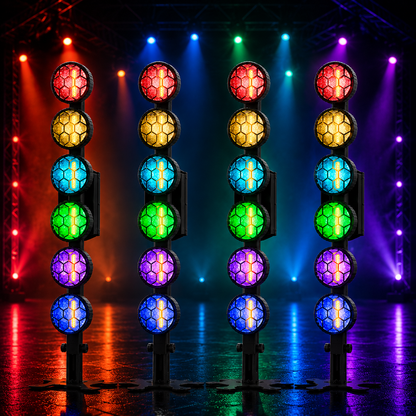 KTVLIGHTS Retro LED RGB COB PAR Light for Stage & DJ Events- P64