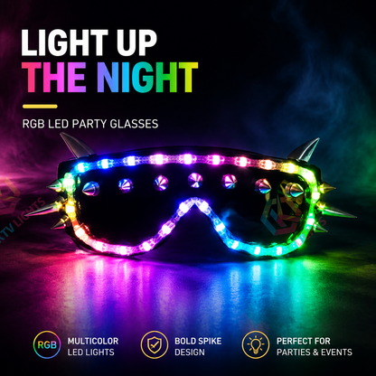 KTVLIGHTS LED Glasses for Rave Parties, Dancing & Festivals -M18