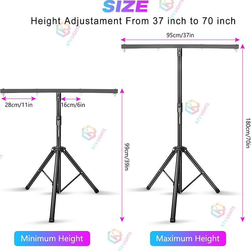 Metal Adjustable T-Stand Tripod-D8