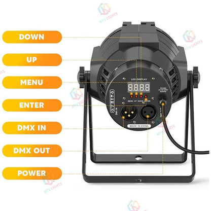 KTVLIGHTS 80W COB LED White/Warm White Stage PAR Spotlight-P39