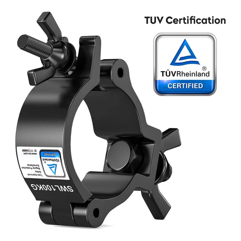 KTVLIGHTS [4 Pack] Stage Lighting Clamps, TUV 2 Inch Truss Lighting Clamps-D7