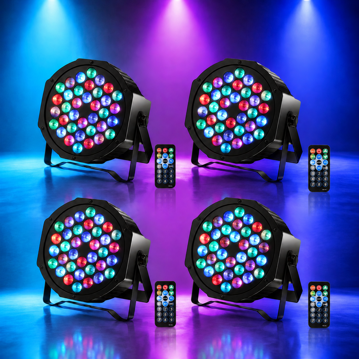 KTVLIGHTS 72W RGB Rechargeable LED PAR Light-P10