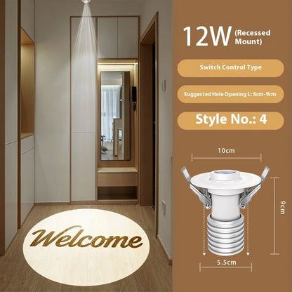 Custom Family Welcome Projection Light with Motion Sensor-S34