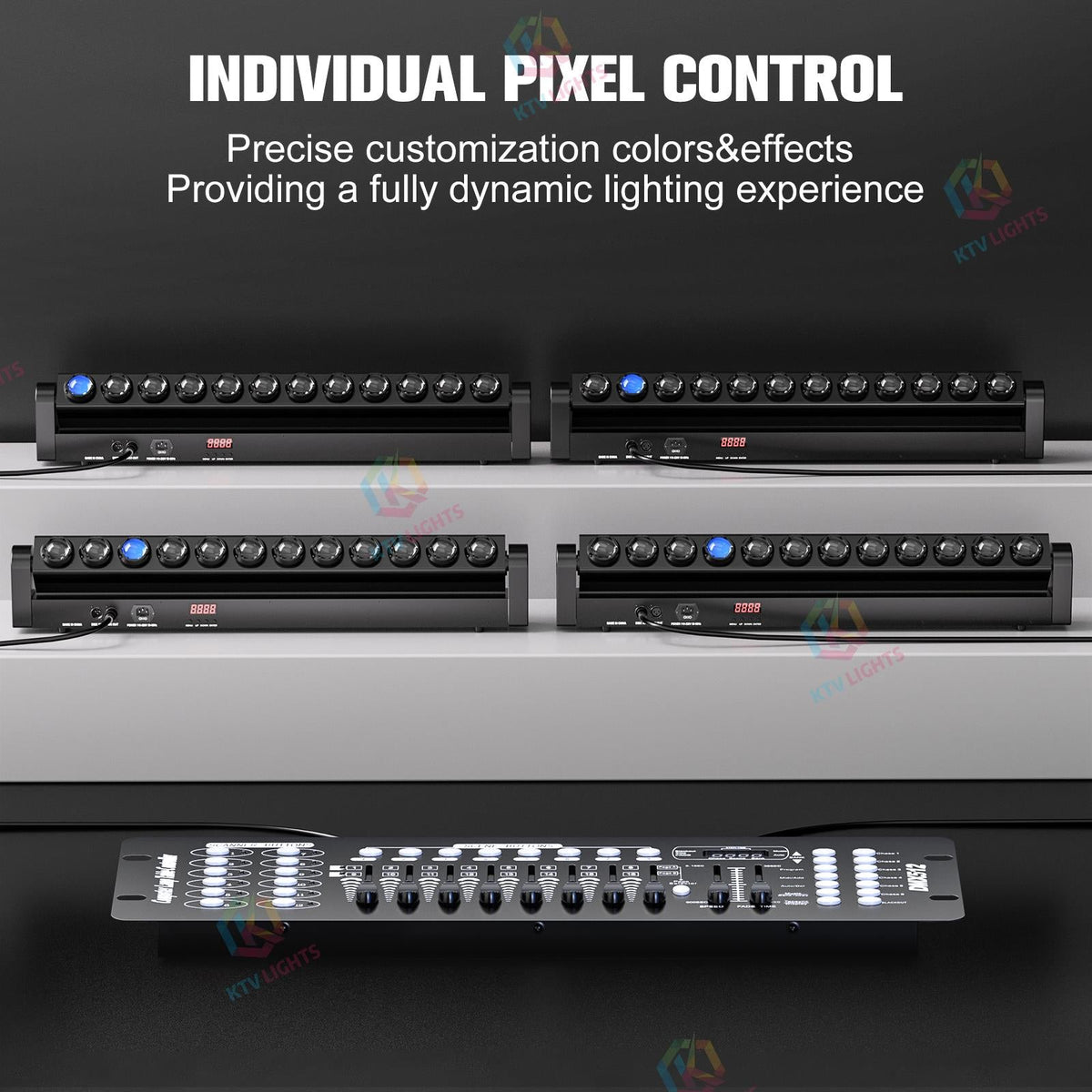KTVLIGHTS 180W LED Moving Head Beam Bar Wall Washer Light-X17