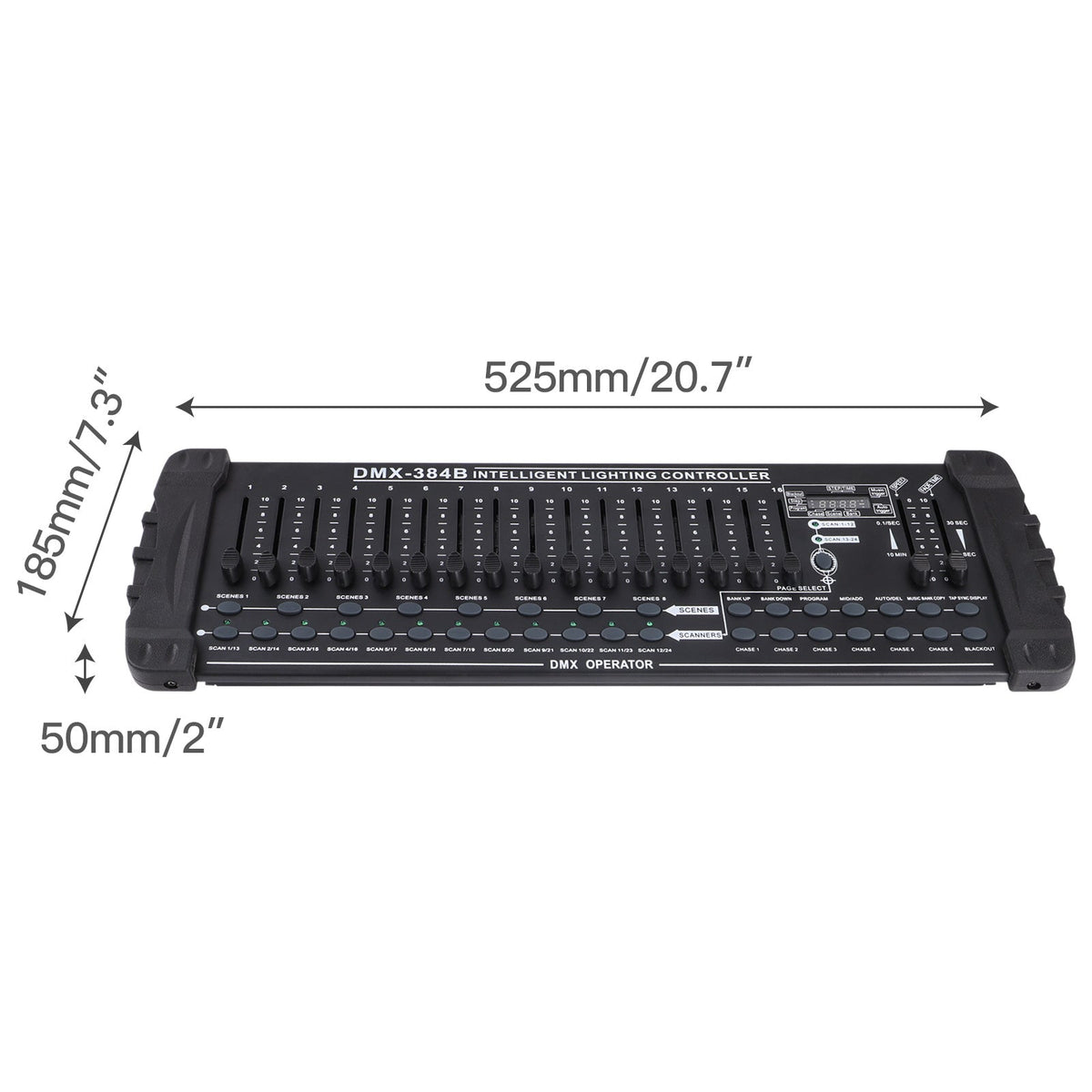 KTVLIGHTS 384-Channel MIDI DMX512 Stage Lighting Controller-D1